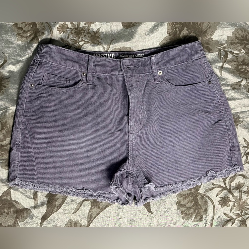 Mossimo Supply Co. Women's Lavender Corduroy High Waist Shorts